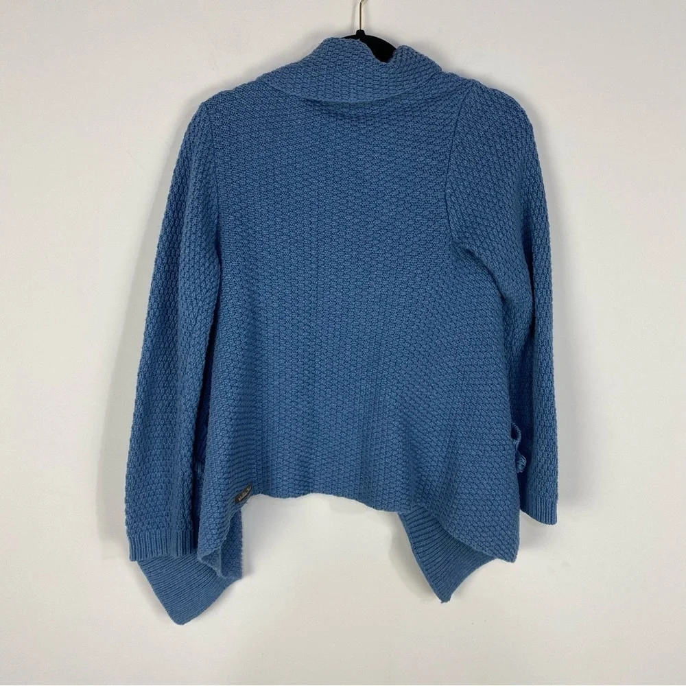 Matilda Jane Blue Wrap Around Cardigan Sweater Poncho Shrug
